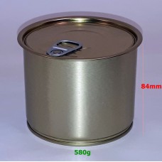 Tin can No. 12 set with lid