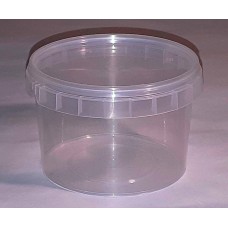Plastic container 280 ml with lid
